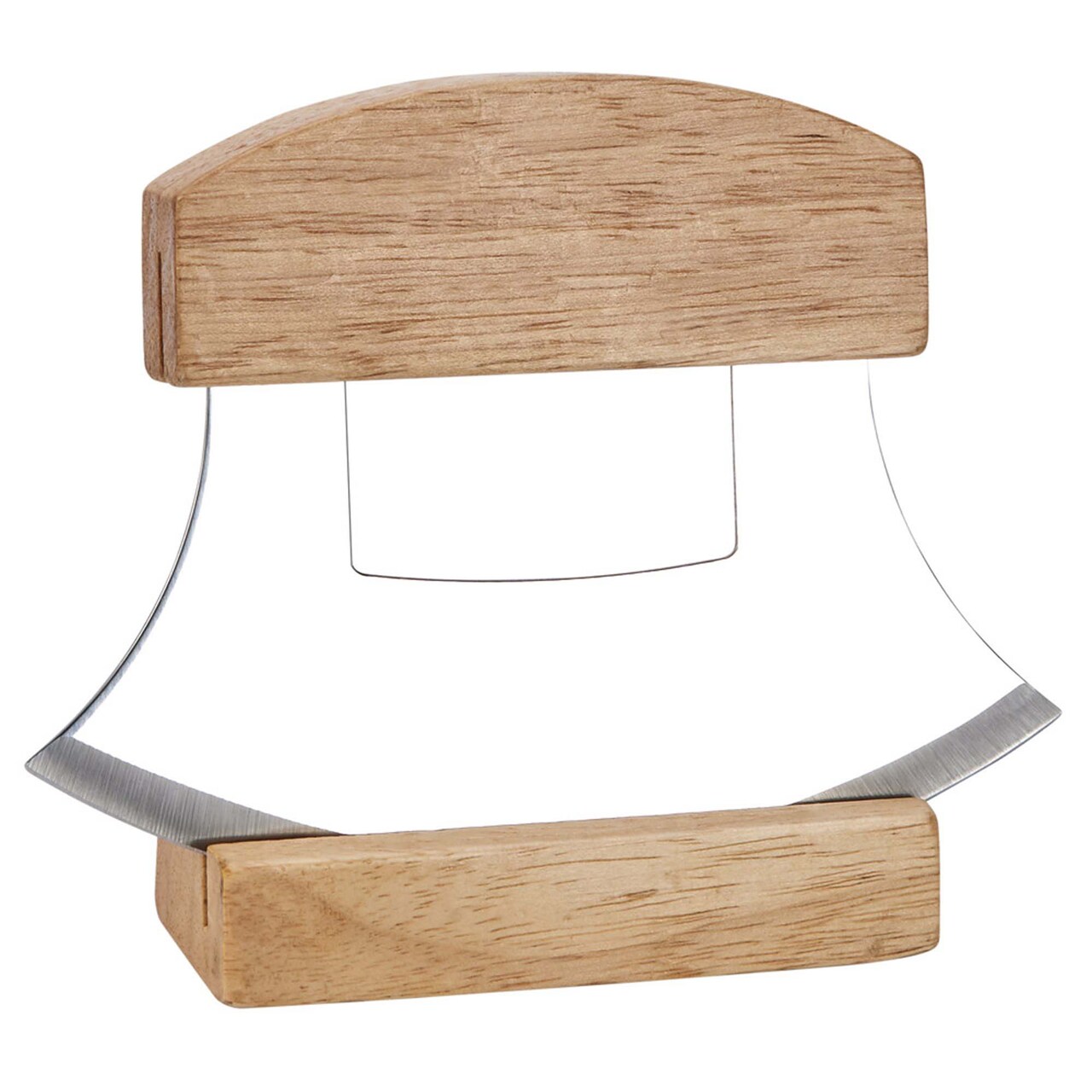 Contemporary Home Living 5.5" Ulu Knife with Wooden Handle and Stand